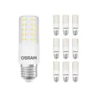 Opakowanie 10x Osram Special T Slim LED E27 Przezroczysty 7.3W 806lm - 827 Bardzo Ciepła Biel | Ściemnianie - Zamienne 60W 