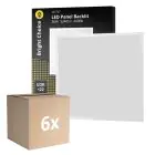 Opakowanie 6x Bright Choice LED Panel Backlit 36W 3240lm - 840 Zimna Biel | 60x60cm - UGR 