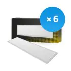 Opakowanie 6x Bright Choice LED Panel Backlit 36W 3240lm - 840 Zimna Biel | 120x30cm - UGR 