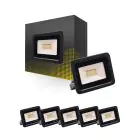 Opakowanie 6x Bright Choice LED Iluminacja 20W 2000lm 100D - 840 Zimna Biel | IP66 - Symetryczny
