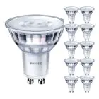 Opakowanie 10x Philips Corepro LED Spot GU10 PAR16 4.9W 485lm 36D - 840 Zimna Biel | Zamienne 65W