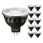 Opakowanie 10x Philips Master LED Spot GU5.3 MR16 7.5W 485lm 24D - 927 Bardzo Ciepła Biel | Najlepsze renderowanie kolorów - Ściemnianie - Zamienne 50W