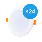 Opakowanie 24x Bright Choice LED Downlight 18W 1620lm 120D - 840 Zimna Biel | Aukko 175mm - Zamienne 2x18W