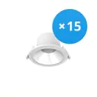 Opakowanie 15x Noxion LED Downlight Apollo 9W 1100lm 60D - 840 Zimna Biel | 145mm - Aukko 120mm - UGR 