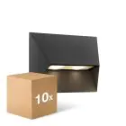 Opakowanie 10x Nordlux Pontio Światło Ścienne Aluminium Czarny | IP54 - Nadaje Się Do 2x GU10