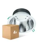 Opakowanie 4x Philips LED Downlight Coreline DN142B Aluminium Valkoinen 19.2W 2300lm 60D - 830 Ciepła Biel | Aukko 200mm - IP20 - UGR