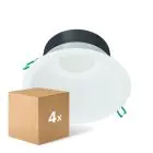 Opakowanie 4x Philips LED Downlight Coreline DN142B Aluminium Valkoinen 19.2W 2300lm 60D - 830 Ciepła Biel | Aukko 200mm - IP20 - Valkoinen Reflektor