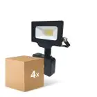 Opakowanie 4x Noxion LED Iluminacja Beamy G3 10W 1100lm 100D - 840 Zimna Biel | IP44 - Czujnik ruchu i Światła - Symetryczny