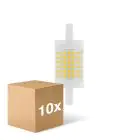 Opakowanie 10x Ledvance Performance LED R7s Dwojako Ended 78mm Przezroczysty 12W 1521lm - 827 Bardzo Ciepła Biel | Ściemnianie - Zamienne 100W
