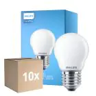 Opakowanie 10x Philips Corepro LED Lustre E27 Piłka Matowy 6.5W 806lm - 827 Bardzo Ciepła Biel | Zamienne 60W