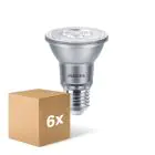 Opakowanie 6x Philips Master Value LED Żarówka Reflektor E27 PAR20 6W 515lm 25D - 930 Ciepła Biel | Najlepsze renderowanie kolorów - Ściemnianie - Zamienne 50W