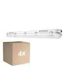 Opakowanie 4x Ledvance Oprawy Hermetyczne LED Paroizolacja 18W 2400lm - 840 Zimna Biel | 120cm
