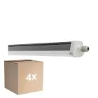 Opakowanie 4x Ledvance Wodoodporny Belka Paroizolacja FLEX Poprzez Przewód 42W 6900lm - 865 Światło Dzienne | 150cm - Zamienne 2x58W