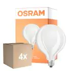Opakowanie 4x Osram Classic LED E27 Globe Włókno Matowy 17W 2452lm - 840 Zimna Biel | Zamienne 150W