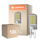 Opakowanie 10x Ledvance Performance LED Capsule Przezroczysty G9 4W 470lm - 827 Bardzo Ciepła Biel | Ściemnianie - Zamienne 40W