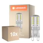 Opakowanie 10x Ledvance Performance LED Capsule Przezroczysty G9 2.6W 320lm - 827 Bardzo Ciepła Biel | Zamienne 30W