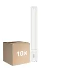 Opakowanie 10x Philips CorePro PL-L LED Żarówka EM/Mains 12W - 830 Ciepła Biel | 4-Piny - Zamienne 24W