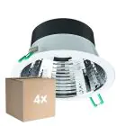 Opakowanie 4x Philips LED Downlight Coreline DN142B Aluminium Valkoinen 11W 1200lm 60D - 830 Ciepła Biel | Aukko 155mm - IP20 - UGR