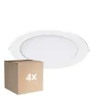 Opakowanie 4x Noxion LED Downlight Slim V2.0 20W 2000lm 120D - 830 Ciepła Biel | 225mm - Aukko 200mm - IP44 
