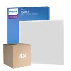 Opakowanie 4x Philips LED Panel Ledinaire RC065B 28W 3400lm - 865 Światło Dzienne | 60x60cm - UGR 