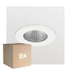 Opakowanie 8x Philips LED Spot Przezroczysty Accent G2 RS060B 6W 550lm 36D - 840 Zimna Biel | 75mm - Ściemnianie 