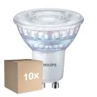 Opakowanie 10x Philips MASTER Value LED Spot GU10 PAR16 5.5W 575lm 36D - 927 Bardzo Ciepła Biel | Najlepsze Renderowanie Kolorów - Ściemnianie - Zamienne 80W