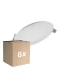 Opakowanie 6x Ledvance LED Downlight Slim Okrągła DN105 6W 430lm 120D - 840 Zimna Biel | 118mm 