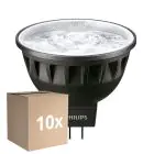 Opakowanie 10x Philips Master LED Spot GU5.3 MR16 6.7W 460lm 24D - 940 Zimna Biel | Najlepsze renderowanie kolorów - Ściemnianie - Zamienne 35W