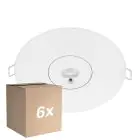 Opakowanie 6x Noxion LED Emergency Spot Valkoinen 3W 240lm - 850K Zimna Biel | Nagły wypadek 3 godziny - Autotest - 140mm