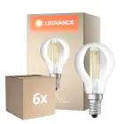 Opakowanie 6x Osram Classic LED E14 Piłka Włókno Przezroczysty 5.9W 806lm - 827 Bardzo Ciepła Biel | Ściemnianie - Zamienne 60W