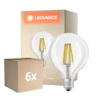 Opakowanie 6x Osram LED Superstar E27 Globe G95 Włókno Przezroczysty 11W 1521lm - 927 Bardzo Ciepła Biel | Najlepsze Renderowanie Kolorów - Zamienne 100W