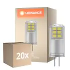 Opakowanie 20x Ledvance Performance LED Capsule Przezroczysty G4 2W 200lm - 827 Bardzo Ciepła Biel | Ściemnianie - Zamienne 20W