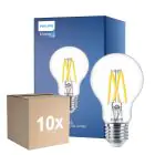 Opakowanie 10x Philips Master LED E27 Gruszka Włókno Przezroczysty 3.4W 470lm - 922-927 Dim To Warm | Najlepsze Renderowanie Kolorów - Ściemnianie - Zamienne 40W