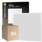 Opakowanie 6x Bright Choice LED Panel V2 Backlit 36W 3600lm - 840 Zimna Biel | 60x60cm - UGR 