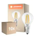 Opakowanie 10x Ledvance Classic LED E14 Gruszka Włókno Przezroczysty 3.4W 470lm - 827 Bardzo Ciepła Biel | Zamienne 40W