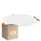 Opakowanie 12x Osram LED Downlight Recess Slim Valkoinen 22W 2000lm 110D - 830 Ciepła Biel | Aukko 200mm - IP20