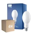 Opakowanie 6x Philips TrueForce Core LED E27 HPL/SON Matowy 13W 2000lm 300D - 840 Zimna Biel | Zamienne 50W