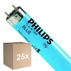 Opakowanie 25x Philips MASTER TL-D 18W - Niebieski | 60cm