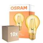 Opakowanie 10x Osram Vintage 1906 LED E27 Gruszka Włókno Złoty 6.5W 725lm - 824 Bardzo Ciepła Biel | Zamienne 60W