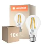 Opakowanie 10x Ledvance Classic LED B22 Gruszka Włókno Przezroczysty 5.9W 806lm - 827 Bardzo Ciepła Biel | Zamienne 60W