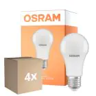 Opakowanie 4x Osram LED Star Classic E27 Gruszka Matowy 10W 1055lm - 827 Bardzo Ciepła Biel | Czujnik Światła - Zamienne 75W