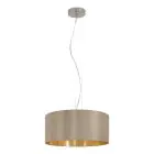 Eglo Lampa Wisząca Maserlo Stal Satynowy Nikiel | Nadaje Się Do 3x E27