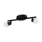 Eglo Lampa sufitowa Buzz-LED Stal Czarny 2x2.8W 2x250lm - 830 Ciepła Biel | IP20 - W Tym 2x GU10