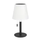 Eglo Lampa Stołowa Montapalma Solar Stal Czarny 2W 190lm - 830 Ciepła Biel | IP54 - Ściemnianie - USB-C