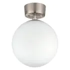 Eglo Lampa sufitowa Rondo Stal Satynowy Nikiel | Nadaje Się Do E27