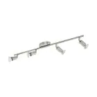 Eglo Lampa sufitowa Buzz-LED Stal Satynowy Nikiel 4x2.8W 4x250lm - 830 Ciepła Biel | IP20 - W Tym 4x GU10
