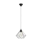 Eglo Lampa Wisząca Tarbes Czarny | IP20 - Nadaje Się Do 1x E27 