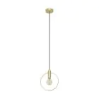 Eglo Lampa Wisząca Manizales Stal Złoty | IP20 - Nadaje Się Do 1x E27 
