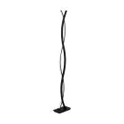 Eglo Lampa podłogowa Lasana 3 Stal Aluminium Czarny 17W 2300lm - 830 Ciepła Biel | IP20