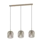 Eglo Lampa Wisząca Romazzina Stal Szlifowany | IP20 - Nadaje Się Do 3x E27 